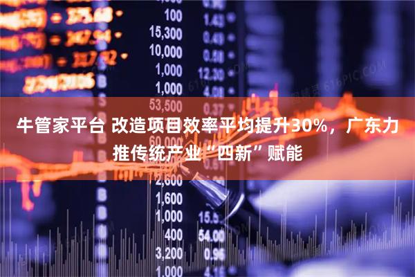 牛管家平台 改造项目效率平均提升30%，广东力推传统产业“四新”赋能