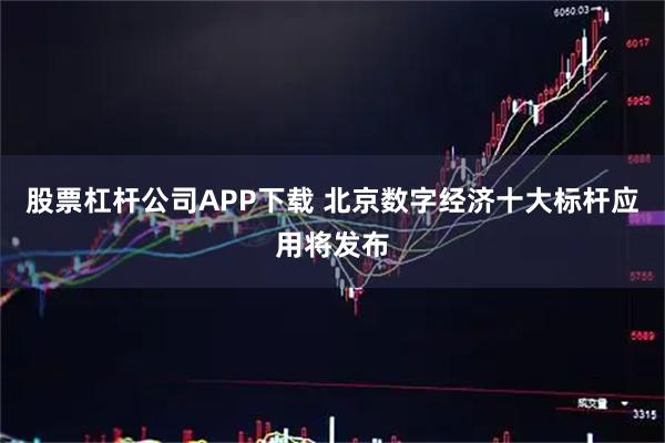 股票杠杆公司APP下载 北京数字经济十大标杆应用将发布